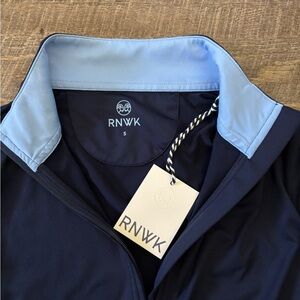 RNWK Navy Jacket with Light Blue Collar